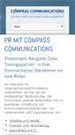 Mobile Screenshot of compass-communications.de